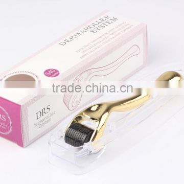 540 Titanium Needles 0.2mm Metallic Golden/Silver Handle MTS Derma Roller