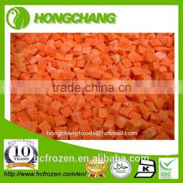 Frozen IQF Carrot diced