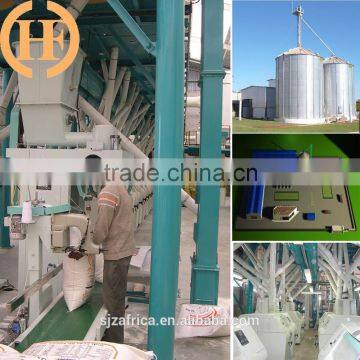 50TPD Compact maize flour milling plant corn grinding machine