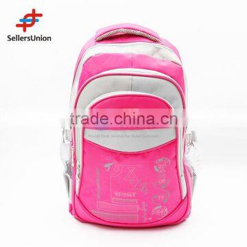 No.1 Yiwu Exporting Commission Agent Wanted Good Quality Most Popular Pink&grey Sport Backpack