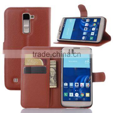 CHEAP COW SKIN TEXTURE Soft Wallet Stand PU Leather Case For LG K10 M2 FLIP LEATHER CASE