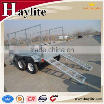 Hot Dipped Galvanized Single Axle Hydraulic Farm Box Tipping Trailer photo-6
