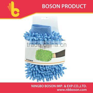 microfiber car cleaning glove scouring pad