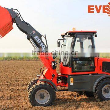 Qingdao EVERUN Brand 1 Ton Front End Mini Wheel Loader With 4 in 1 Bucket photo-5