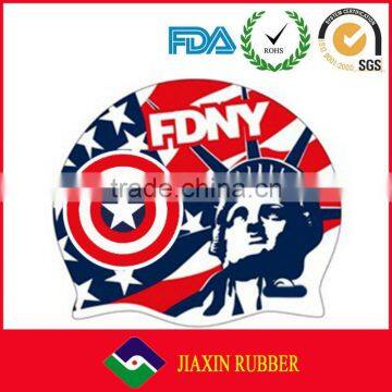 Durable Waterproof Bounce Silicone Swimming Cap photo-5