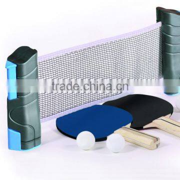 Adjustable, portable table tennis net set, Table tennis racket