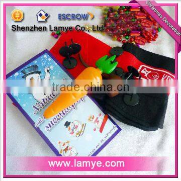 Christmas 2016 Outdoor Decoration Snowman Kit Scarf Hat Nose photo-2