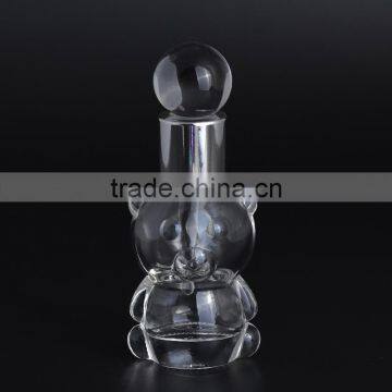 Honey Deisng Mini Bear Shaped 8ml Empty Clear Glass Perfume Bottles With Glass Stick for Gifts photo-2