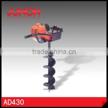 43cc Gasoline manual ground drill earth auger with Metal Driller