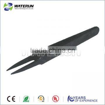 WATERUN Black Conductive Plastic Tweezers, 115mm Length Conductive Plastic Tweezers With Reasonable Price photo-6