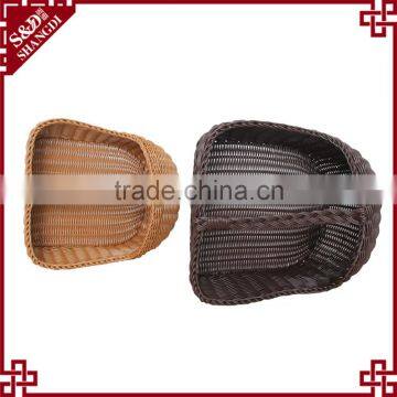 Beautiful Plastic Weave Basket for Hotels Shoes Storage