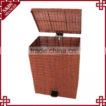 S.D Graceful Handweaved Washable Plastic Rattan Laundry Basket
