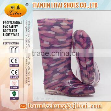 2016 Top quality Custom women pvc rain boots