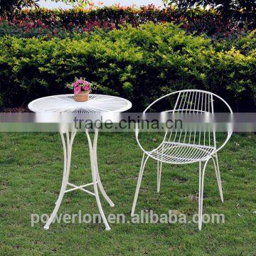 Stylish Wedding Dec French Patio Set Small KD Table 2 Chairs photo-5