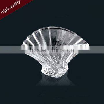 Lead free crystal glass candy bowl,spoon tray