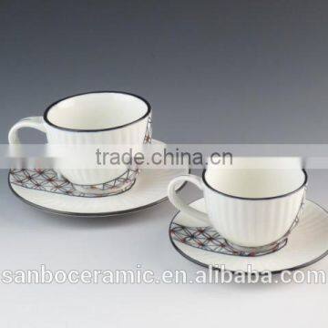 Porcelain Teapot With Lid & Hand Painting, 12 PCS Cup & Saucer photo-2