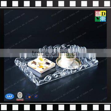 Clear Acrylic Food Serving Tray, Custom PMMA Food Serving Plate From China Manufacturer photo-4