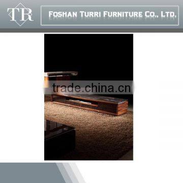 2015 Modern Latest Italy Ebony Veneer TV Stand With Marble Top photo-3