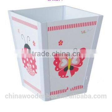 2015 Wooden Waste Bins for Kids Home Use Dusbin Box Accept Customization Manufacture Box photo-2