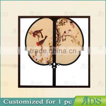 Framed Handmade Chinese Fan Canvas Wall Art photo-2