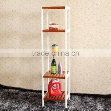 Contrast Colour Walnut Wood Shelf for Bath Room