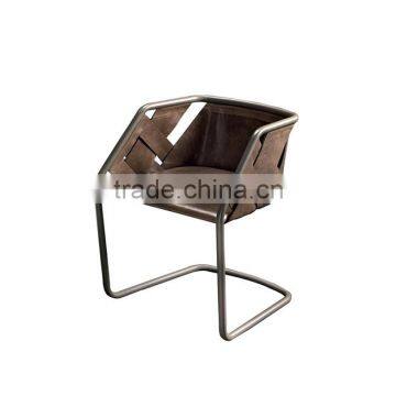 2015 New Modern Leather Metal Base Designer Chair photo-3