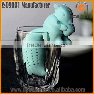 FDA Silicone Material Convenient Tea Strainer Cute Squirrel Filter Tea Infuser Accessories photo-4