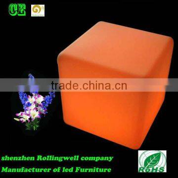 outdoor rgb led cube/led cube stool