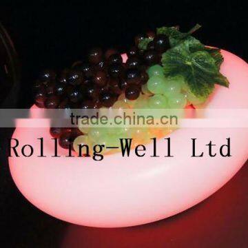 Multi Color Change Flashing LED Fruit Plate CE/RoHS Bowl for Home Decoration photo-2
