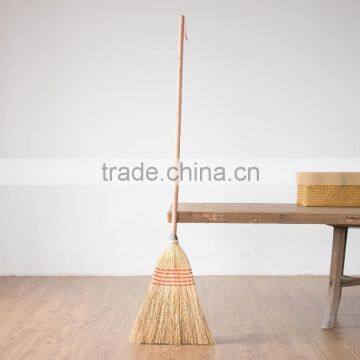 5 stitches long handle natural sorghum corn broom