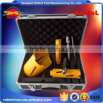 7 in 1 Kit Cured Reinforced Concrete Diamond Core Drill Bits Asphalt Masonry Cement Brick Block Wet Boring Segmented photo-5