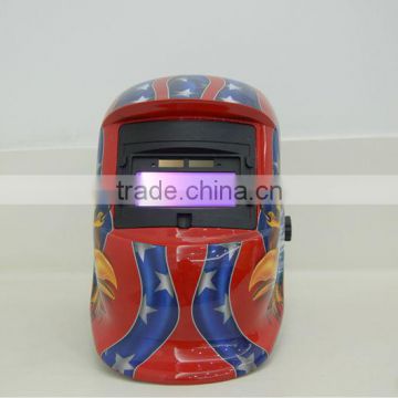 New fashion design of 2014 auto darkening welding helmet solar eagle arc tig mig mma hood CE