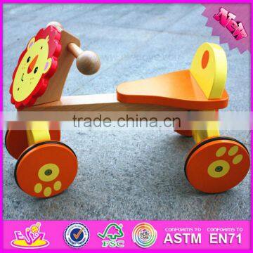 2016 High Quality Baby Wooden Lion Toy Car W16A025 photo-4