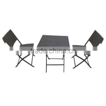 Customized rattan table and chair for drinking for hot sale