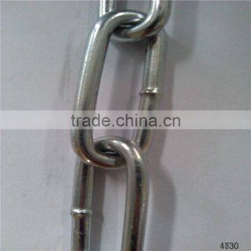 China OEM link chain factory directly selling top quality iron welded galvanized long link chain