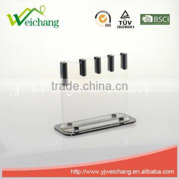 WC421K Knife Holder Cutting Head Fashion Design Bclear Acrylic Knife Display Holder photo-2