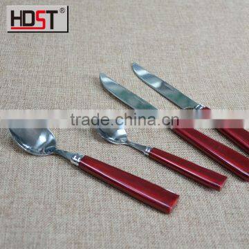 Promotional Hot Selling Vibrant Color Plastic Handle Low Price Flatware for Dinner photo-6
