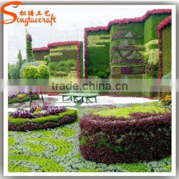 2015 Wholesale customized plastic animals graden decoration topiary plant for decor