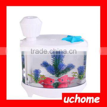 UCHOME Creative Desktop Micro Landscape Aquarium Lighting Household USB Ultrasonic Atomizing Air Humidifier photo-4