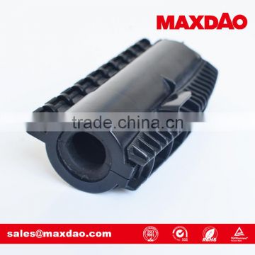 Black RF transmission line hareware gel seal closure