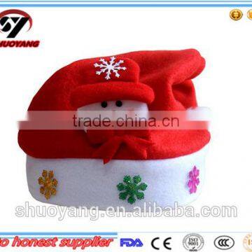 Cheap promotional custom christmas hats for christmas decoration