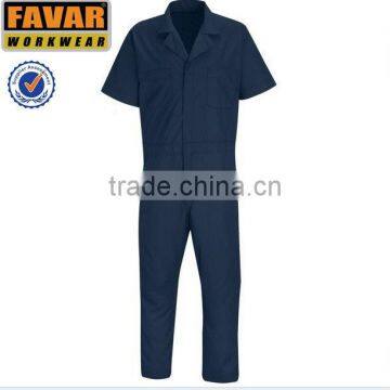 one-piece summer shortsleeve oil and gas working coverall workwear