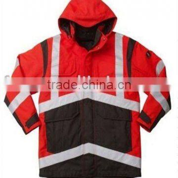 Men's 3M Reflective Tapes High Visibility Waterproof Winter Jacket