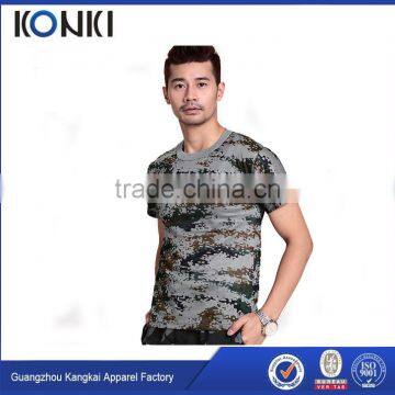 Short Sleeve Camouflage t Shirt 100% Cotton t Shirt for Men photo-4