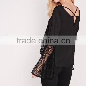 OEM Service Wholesale Korean Style Fancy Lace Blouse photo-5