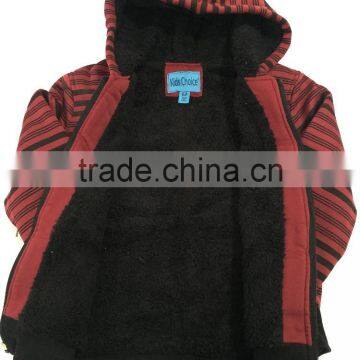 Children Coat Stripe Style Boy Zipper Jacket With Hoody photo-5