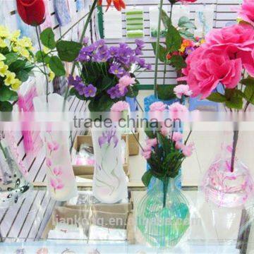China Clear Plastic Bag Flower Vase,plastic Bag Flower Vase,folding Plastic Flower Vase photo-6