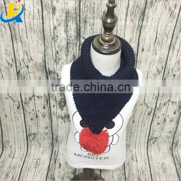 2016 Korean Winter Children Fashion Thick Wool Knitted Scarf With Ball photo-3