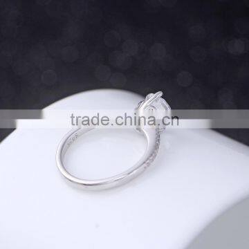 Hotsale Inspiratioanl Jewelry Classical Wedding Bands S925 Silver CZ Rings photo-4