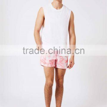MGOO High Quality Custom Above Knee Custom Print Low MOQ Beachshorts Your Own Logos And Tags 100% Polyester Mens Shorts photo-3